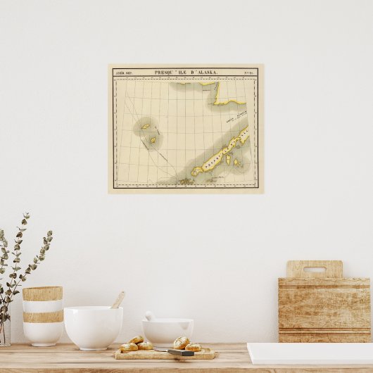 Halbinsel Alaska Poster (Küche)