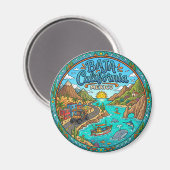 Halbinsel Baja California Mexiko Magnet (Vorderseite/Rückseite)