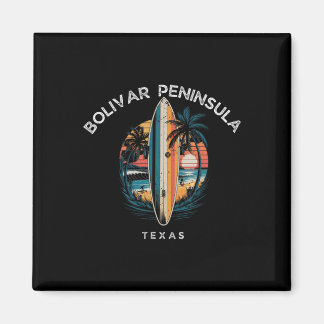Halbinsel Bolivar Texas Männer Frauen Surfen  Magnet