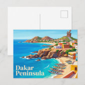 Halbinsel Dakar Senegal Postkarte (Vorne/Hinten)