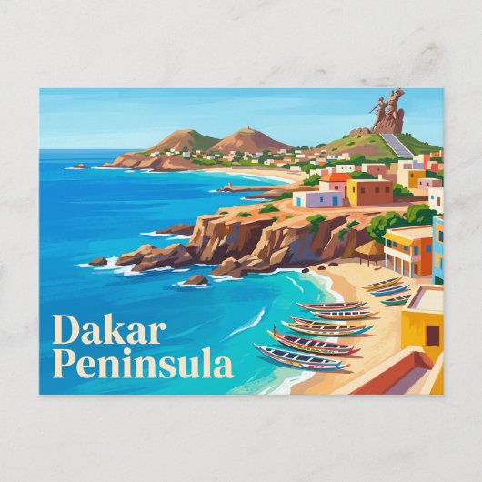 Halbinsel Dakar Senegal Postkarte (Vorderseite)