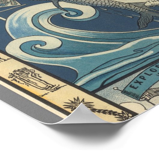 Halbinsel Florida Poster (Ecke)