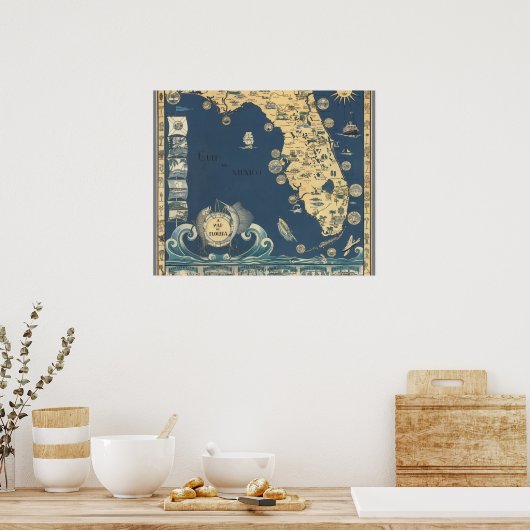 Halbinsel Florida Poster (Küche)