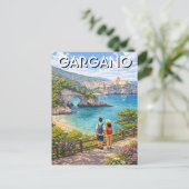 Halbinsel Gargano Italien Postkarte (Stehend Vorderseite)
