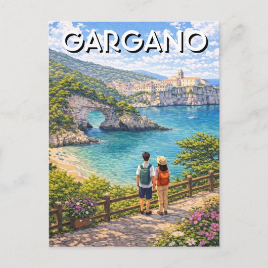 Halbinsel Gargano Italien Postkarte (Vorderseite)