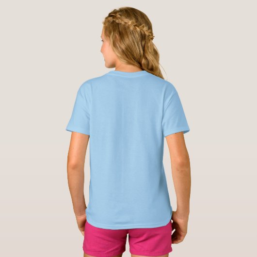 Halbinsel Kids Short Sleeve Blue T-Shirt (Schwarz voll)