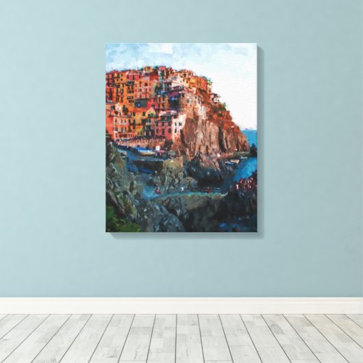 Halbinsel Leinwanddruck (Insitu (Holzboden))