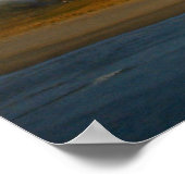 Halbinsel Pauanui, bedeckt von Nebel Poster (Ecke)