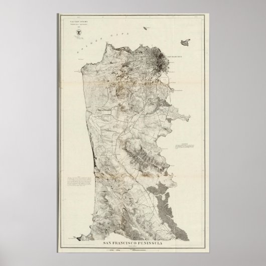 Halbinsel San Francisco Poster (Vorne)
