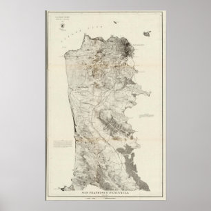 Halbinsel San Francisco Poster