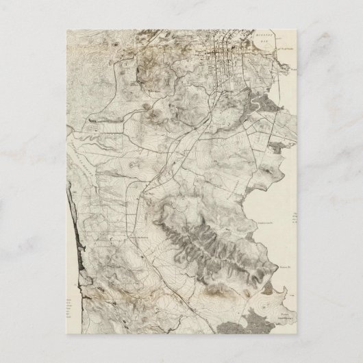 Halbinsel San Francisco Postkarte (Vorderseite)