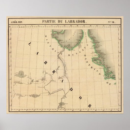 Halbinsel Ungava und Nord-Labrador Poster (Vorne)
