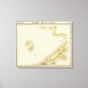 Halbinsel von Alaska Leinwanddruck