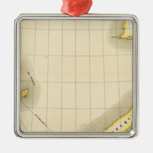 Halbinsel von Alaska Silbernes Ornament