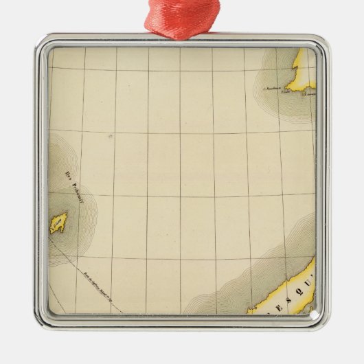 Halbinsel von Alaska Silbernes Ornament (Vorne)