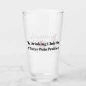 Halbinsel Wasser Polo Logo Pint Glass Glas (Rückseite)