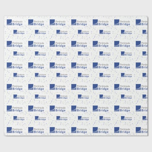 Halbinselbrücke: großes Logo-Geschenkpapier Geschenkpapier (Flach)