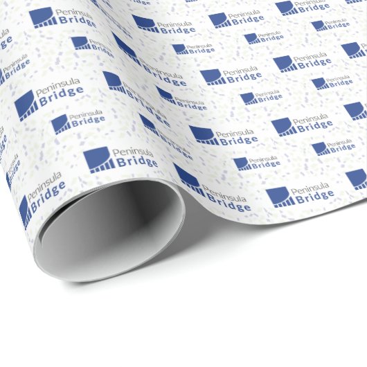 Halbinselbrücke Kleines Logo Geschenkpapier (Rolleneckpunkt)
