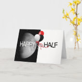 Halbjahresmond Karte (Gelbe Blume)