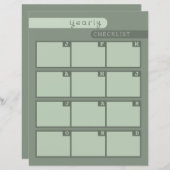 halbjährliche Checkliste (Vorne/Hinten)