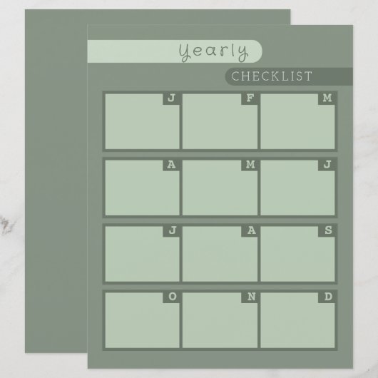 halbjährliche Checkliste (Vorne/Hinten)
