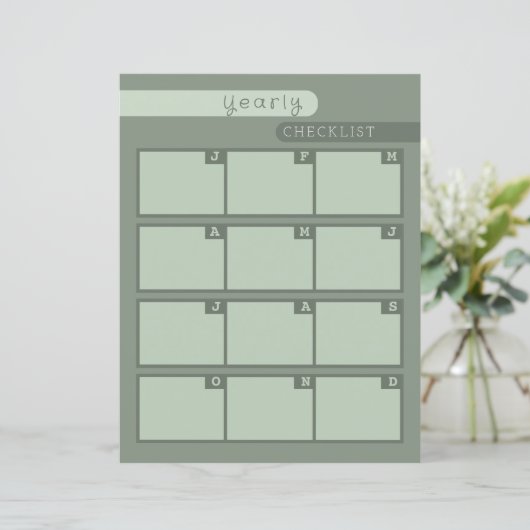 halbjährliche Checkliste (Stehend Vorderseite)