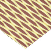 Halbjahrs-Flachbanddruck - braun und gold Tischdecke (Schrägansicht)