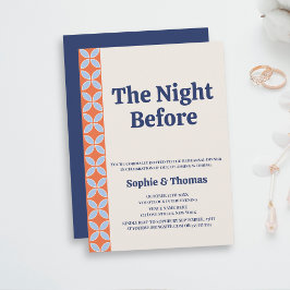 Halbjahrs Retro Probe Abendessen Einladung