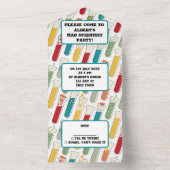 Halbjahrs-Teströhrchen für moderne Chemie All In One Einladung (Innen)