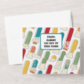 Halbjahrs-Teströhrchen für moderne Chemie All In One Einladung (Rückseite)