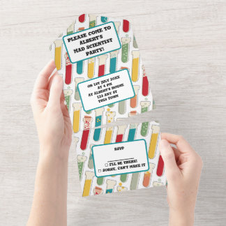 Halbjahrs-Teströhrchen für moderne Chemie All In One Einladung