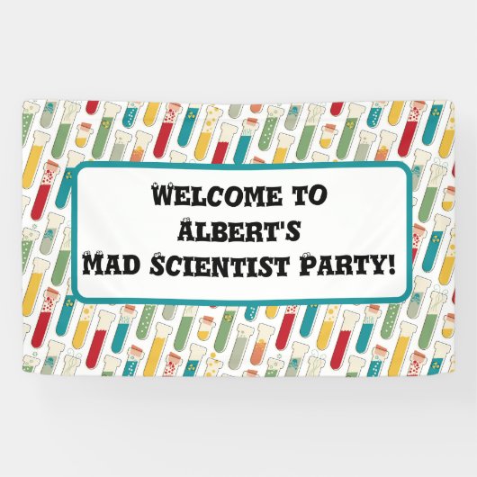 Halbjahrs-Teströhrchen für moderne Chemie Banner (Horizontal)