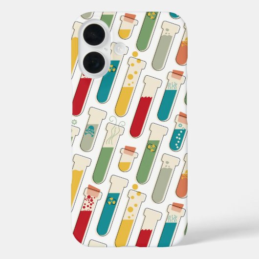 Halbjahrs-Teströhrchen für moderne Chemie Case-Mate iPhone Hülle (Rückseite)