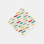 Halbjahrs-Teströhrchen für moderne Chemie Serviette (Ecke)