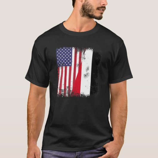 Halbjemenitische Flagge | Vintag Jemen USA Gift T-Shirt (Vorderseite)