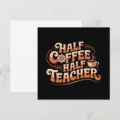 Halbkaffee, Halblehrer - Coffee Lover Lehrer (Vorne/Hinten)