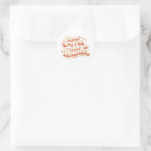 Halbkaffee, Halblehrer - Coffee Lover Lehrer Runder Aufkleber (Tasche)