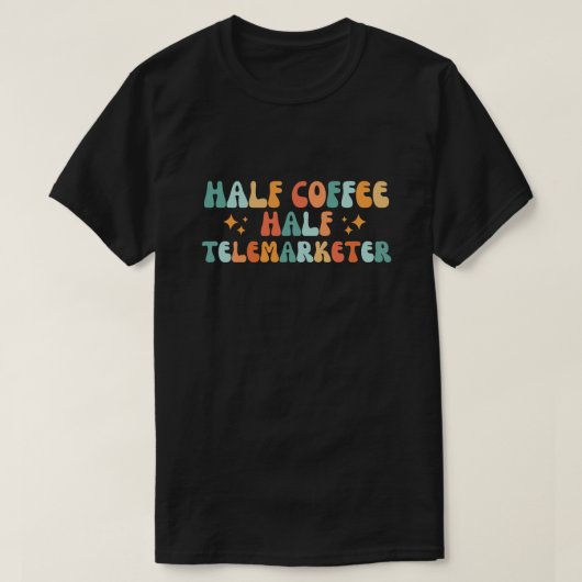 Halbkaffeemarketer T-Shirt (Design vorne)