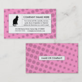 Halbkatze Visitenkarte (Vorne/Hinten)