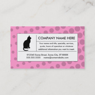 Halbkatze Visitenkarte