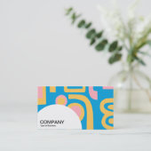 Halbkreis - Abstrakt 170914 Visitenkarte (Stehend Vorderseite)