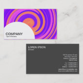 Halbkreis - Abstrakter Swirl 250816 - 01a Visitenkarte (Vorne/Hinten)