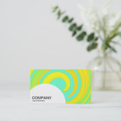 Halbkreis - Abstrakter Swirl 250816 - 01b Visitenkarte (Stehend Vorderseite)