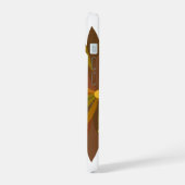 Halbkreis Blume der Herbstfarben iPhone 15 Hülle (Linke Seite)