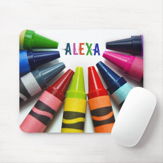 Halbkreis der Krebse auf Weiß Mousepad (Mit Mouse)