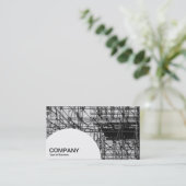 Halbkreis - Gerüst Visitenkarte (Stehend Vorderseite)