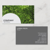 Halbkreis - Holzkanopie Visitenkarte (Vorne/Hinten)