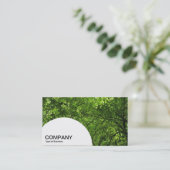 Halbkreis - Holzkanopie Visitenkarte (Stehend Vorderseite)