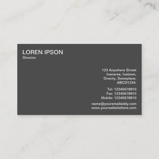 Halbkreis - Konzentrische Ringe - Lila Visitenkarte (Rückseite)