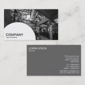 Halbkreis - Modernes Inneres Visitenkarte (Vorne/Hinten)